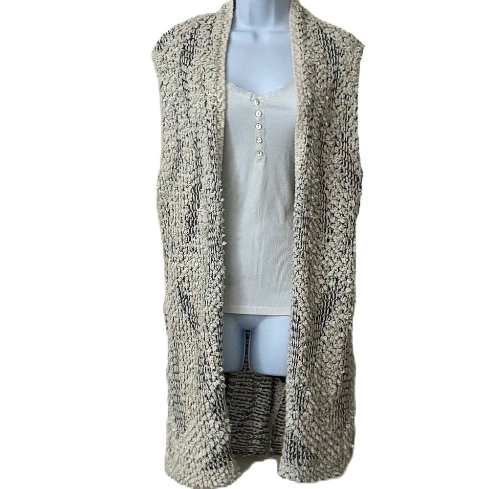 NIC+ZOE  Long Sleeveless Open Sweater Coat